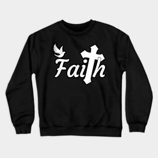 Christian Gifts for Women Christianity Gift Faith & Cross Gift Crewneck Sweatshirt